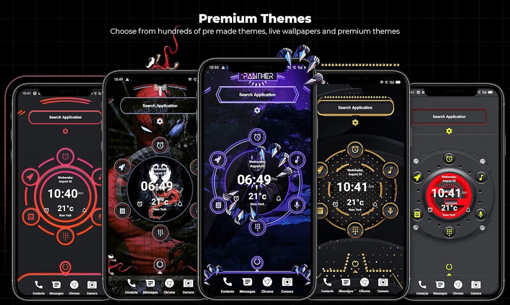 Alpha Hybrid Launcher Wallpaper, Themes screenshot 2