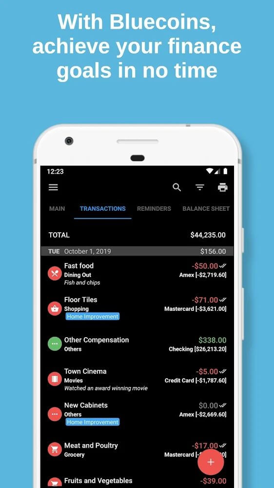 Bluecoins Finance screenshot 3