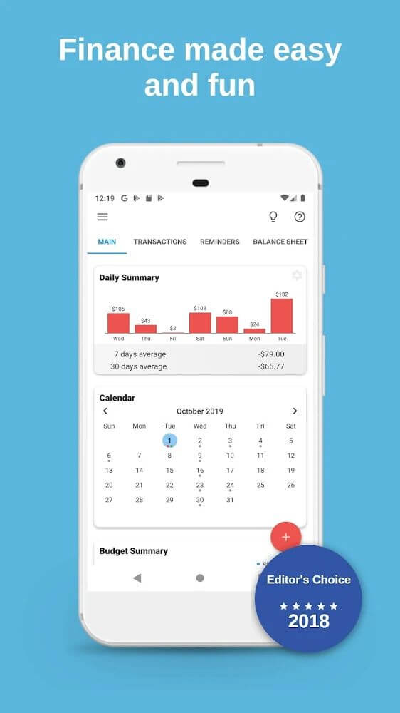 Bluecoins Finance screenshot 2