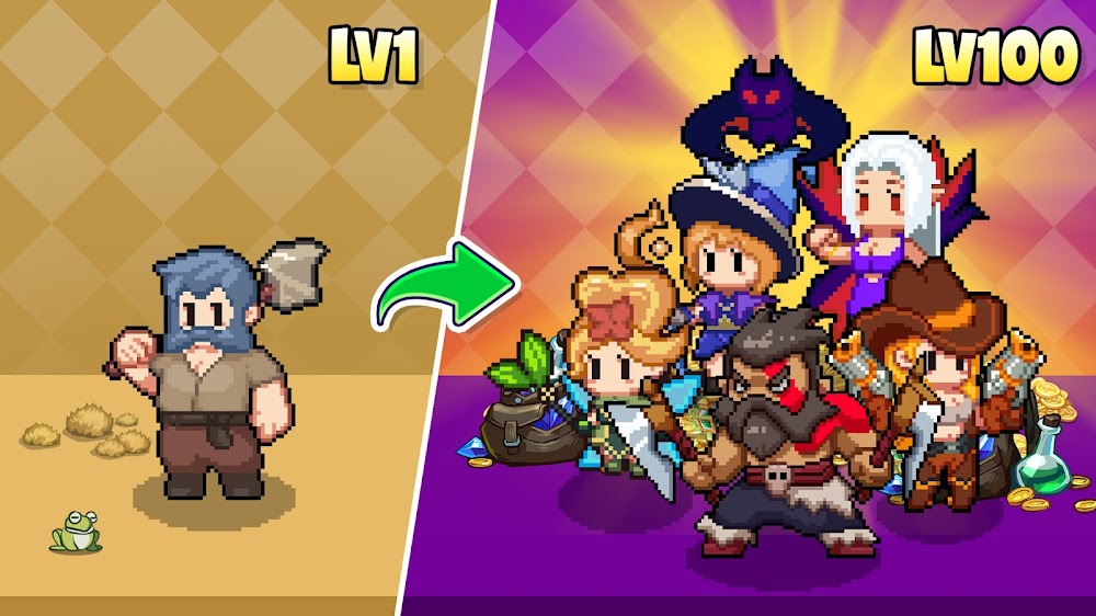 Guardian War: RPG Pixel Games screenshot 2