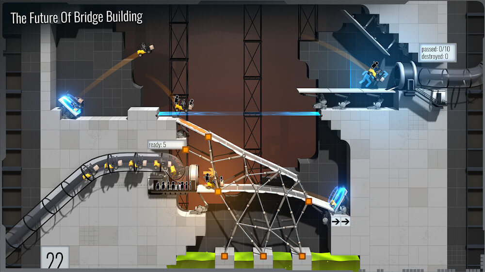 Bridge Constructor Portal gameplay screenshot 3