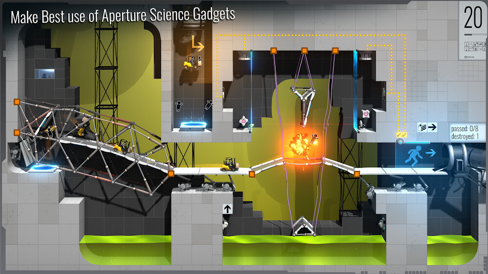Bridge Constructor Portal gameplay screenshot 4