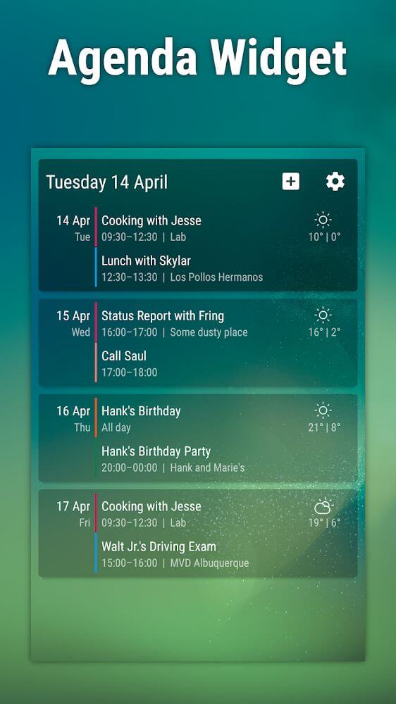 Event Flow Calendar Widget screenshot 3