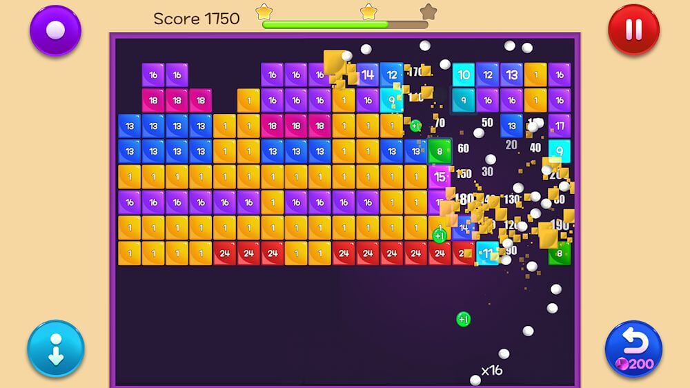 Jewel Bricks Breaker screenshot 2