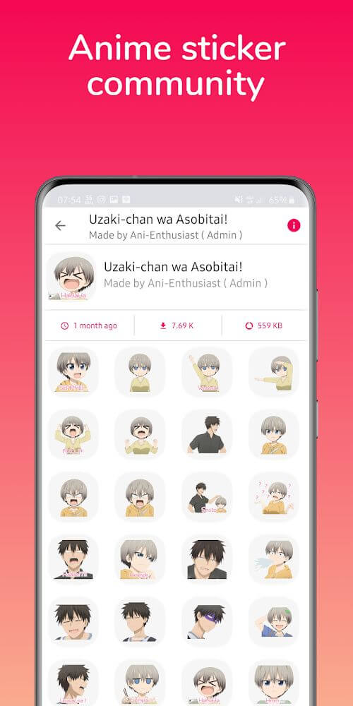 Anime Stickers screenshot 6