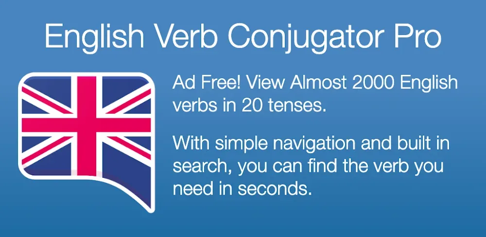 English Verb Conjugator Pro screenshot 1