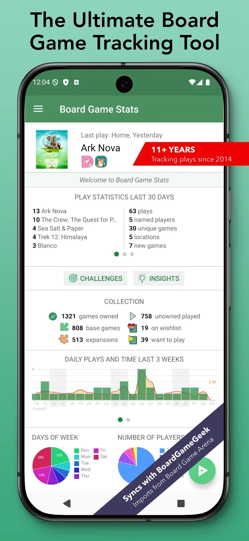 Board Game Stats screenshot 2