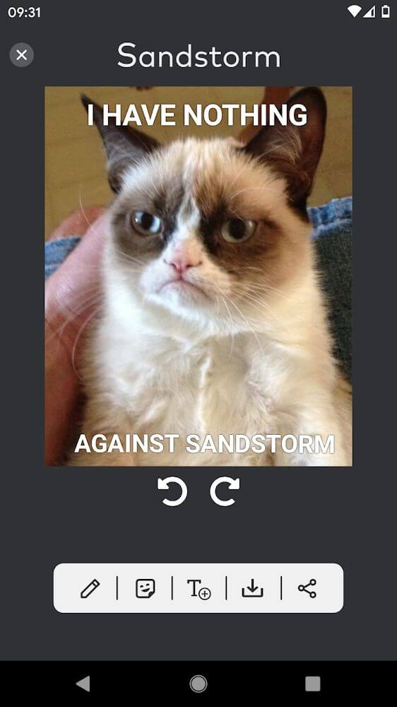 Sandstorm: Meme Maker screenshot 3