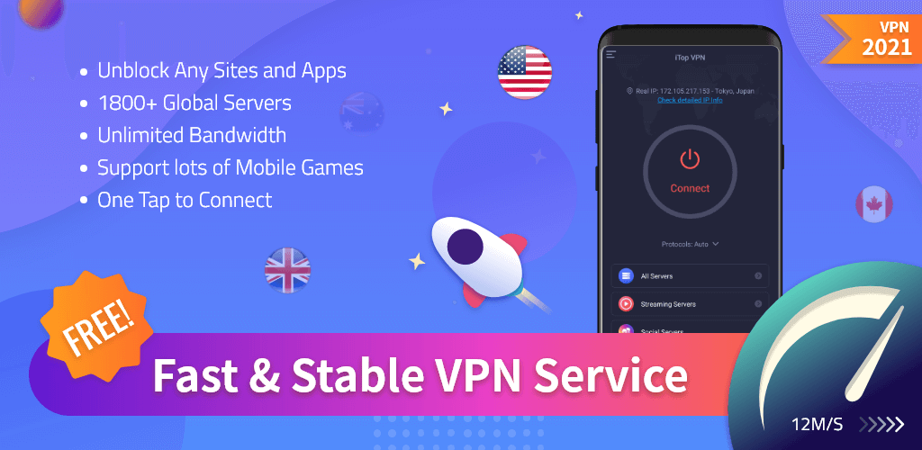 iTop VPN screenshot 1