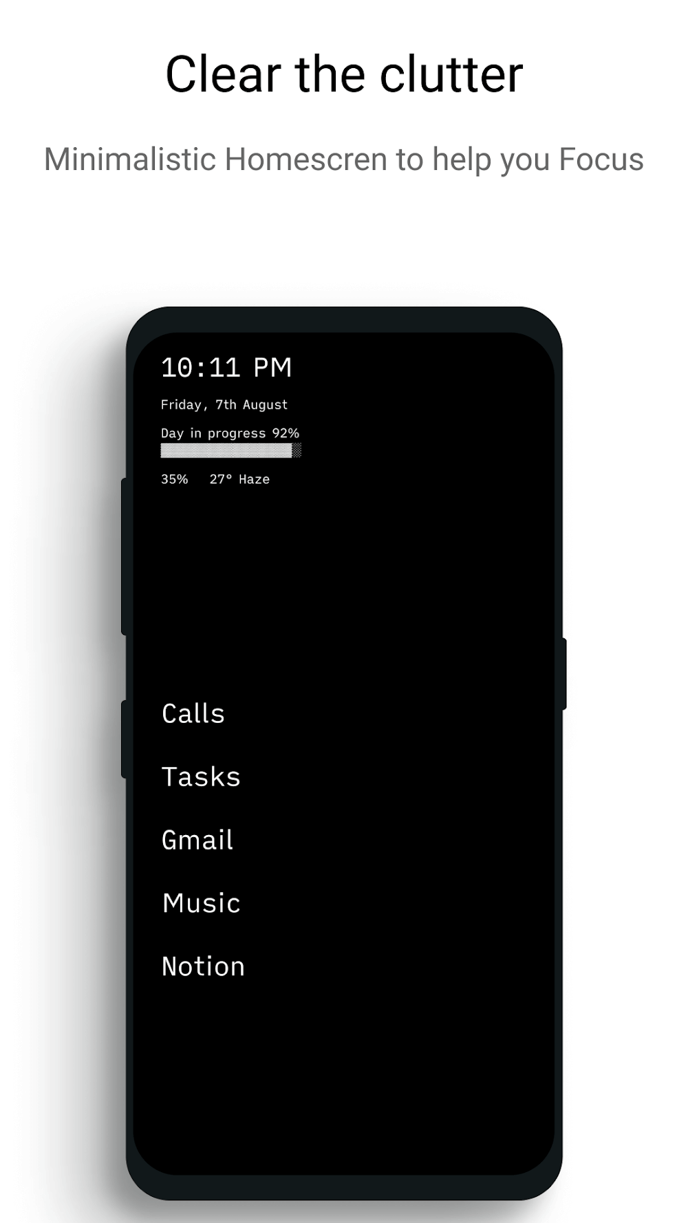 Indistract Minimalist Launcher screenshot 2