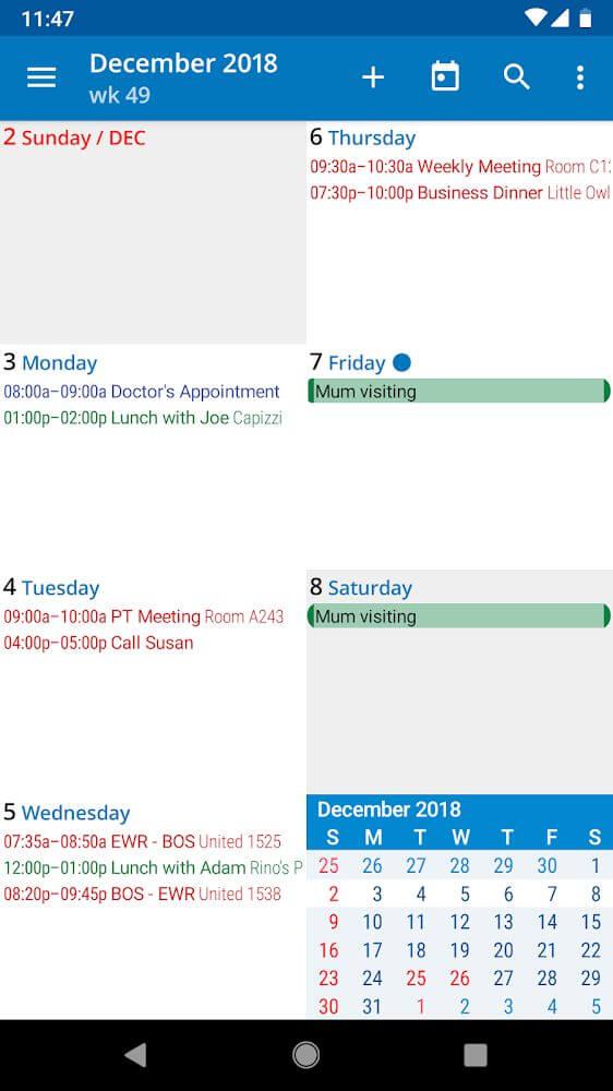 aCalendar+ screenshot 7