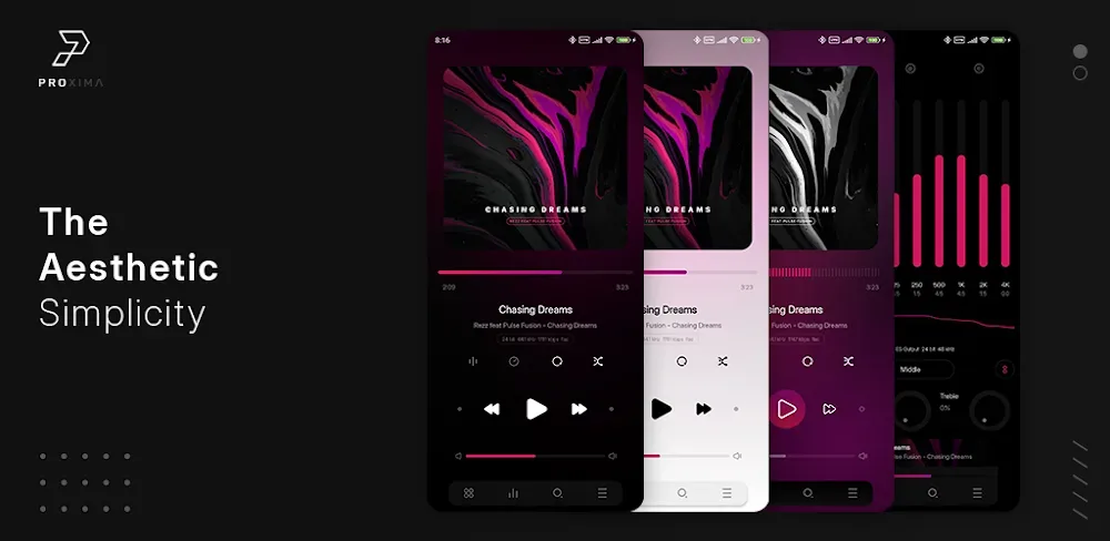 Proxima - Poweramp Skin screenshot 1