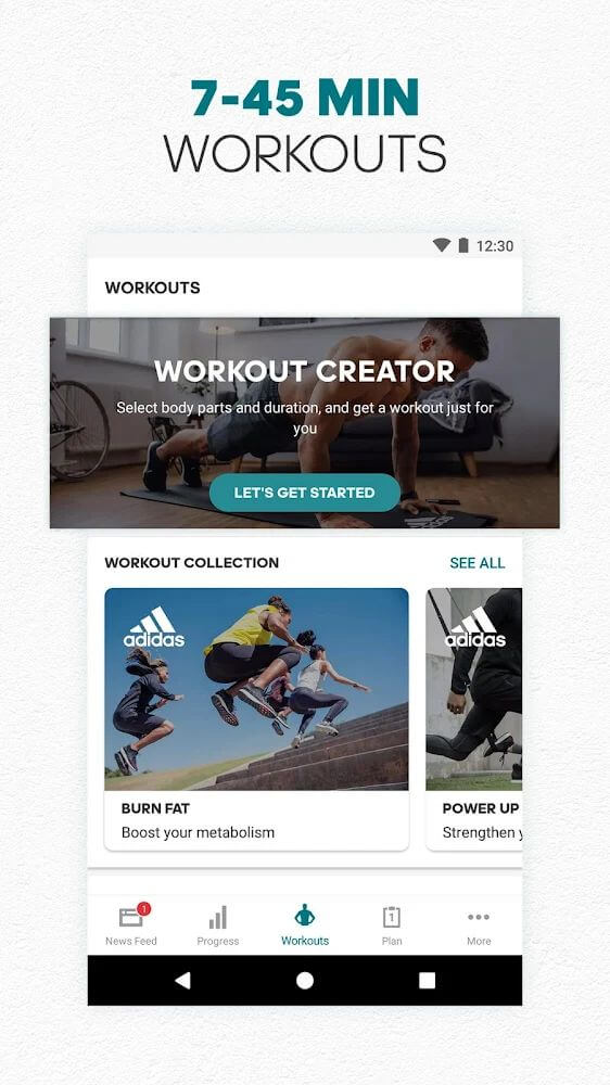 adidas Training App Screenshot 5