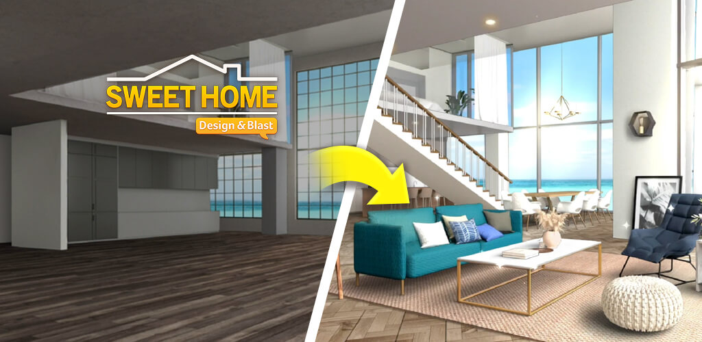 Sweet Home: Design Blast screenshot 1
