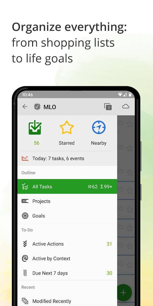 MyLifeOrganized screenshot 2