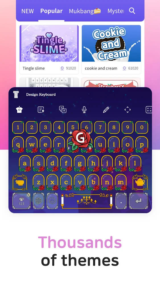 Design Keyboard - Themes Fonts screenshot 5