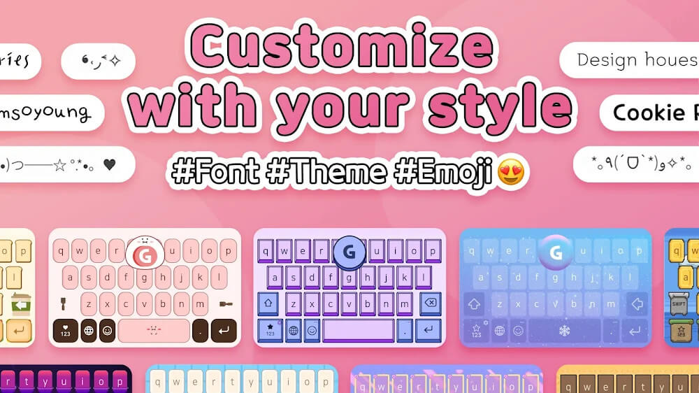 Design Keyboard - Themes Fonts screenshot 3