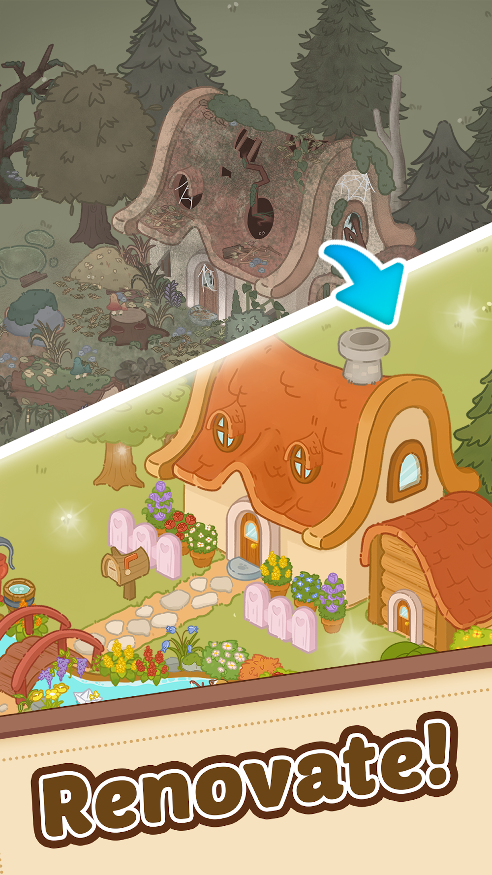 Merge Cartoon: Renovate Town gameplay screenshot 3