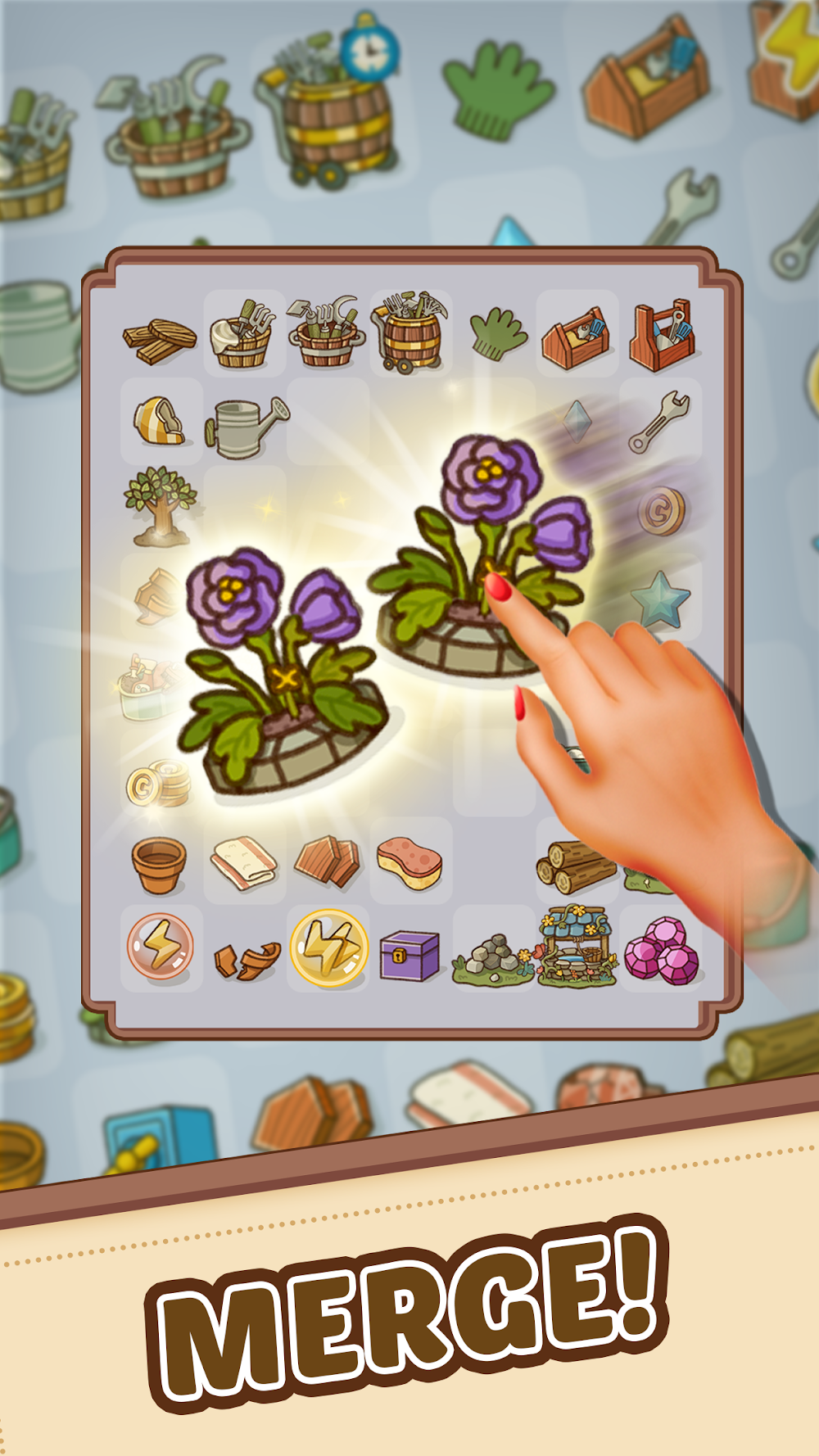 Merge Cartoon: Renovate Town gameplay screenshot 2