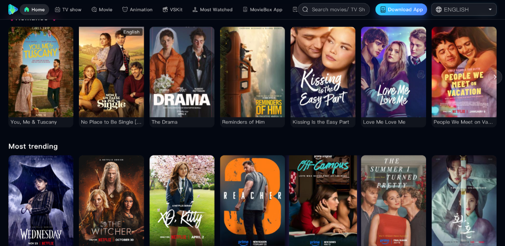 Moviebox screenshot 1
