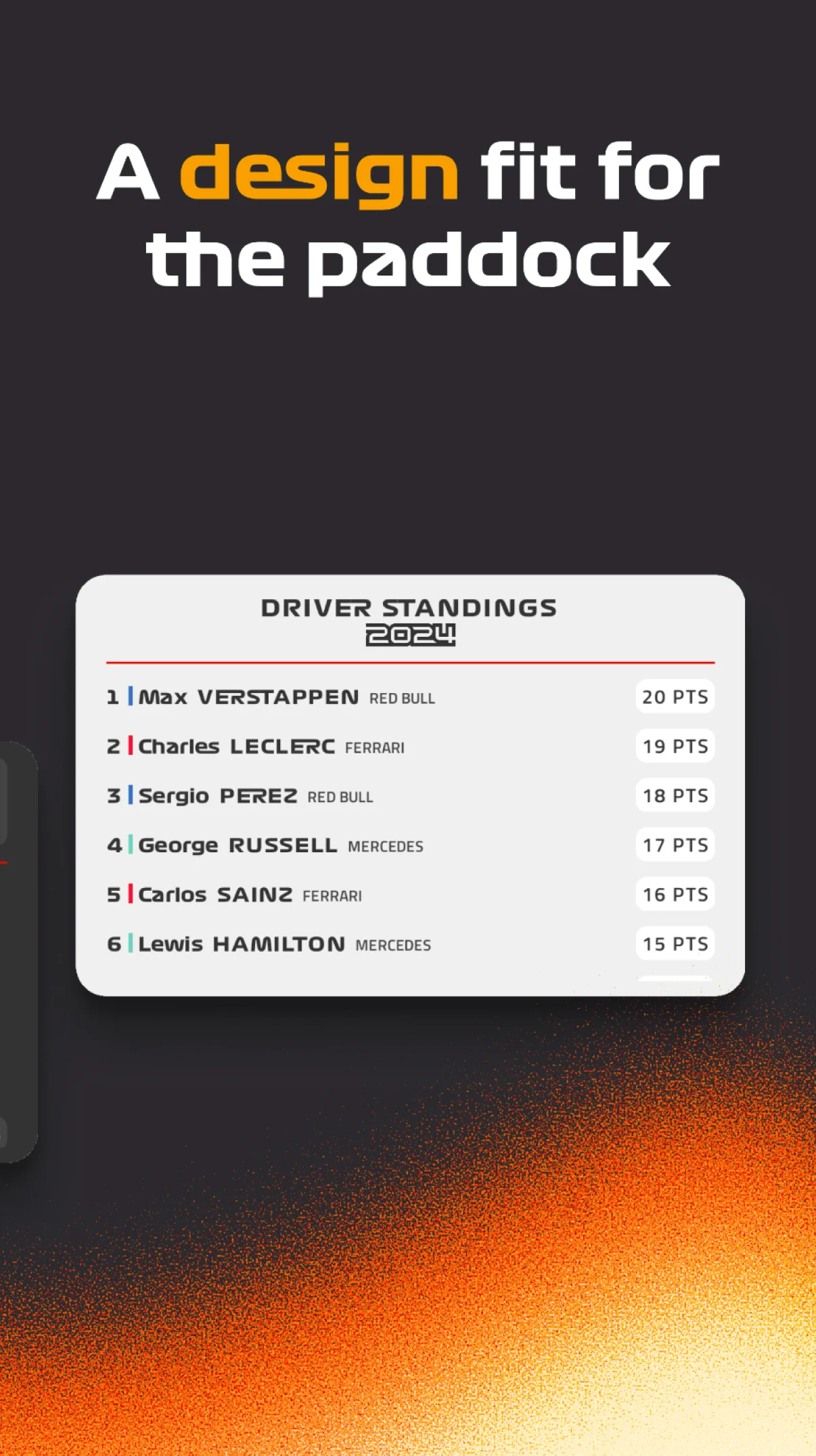 Racify - Beautiful F1 widgets screenshot 5