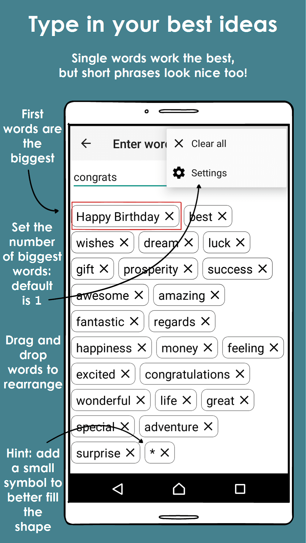 Word Cloud screenshot 3