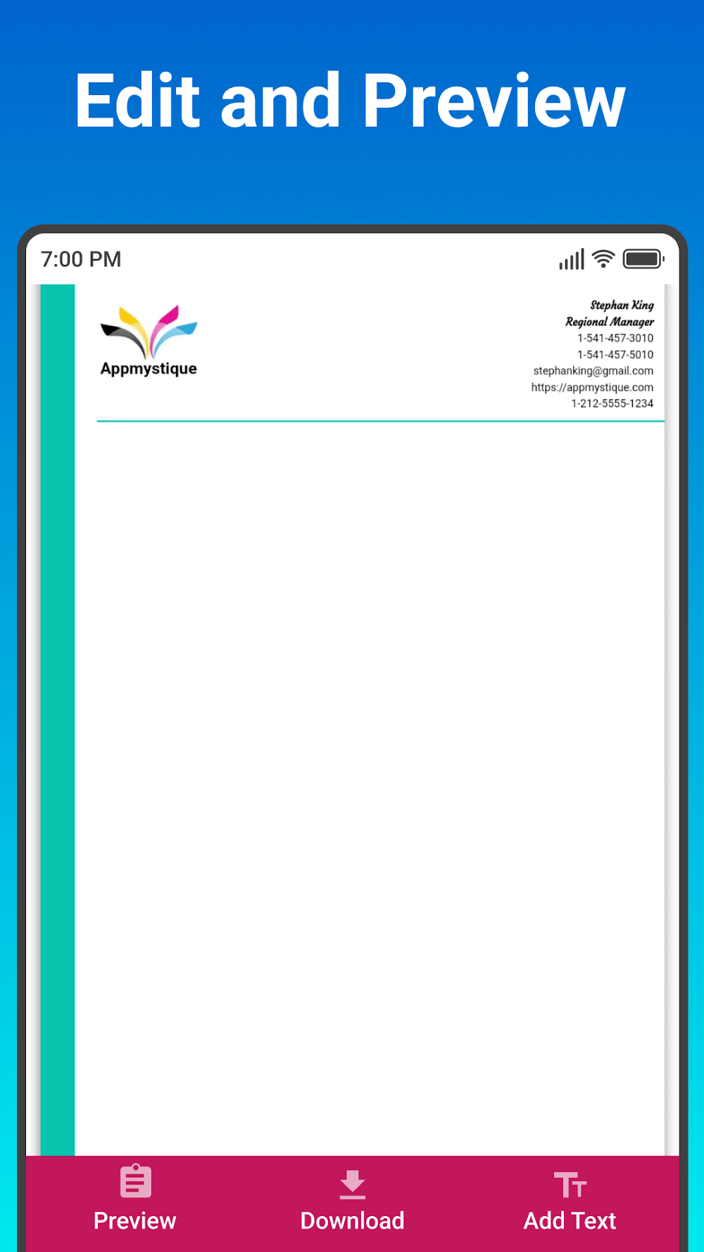 Letterhead Maker screenshot 4
