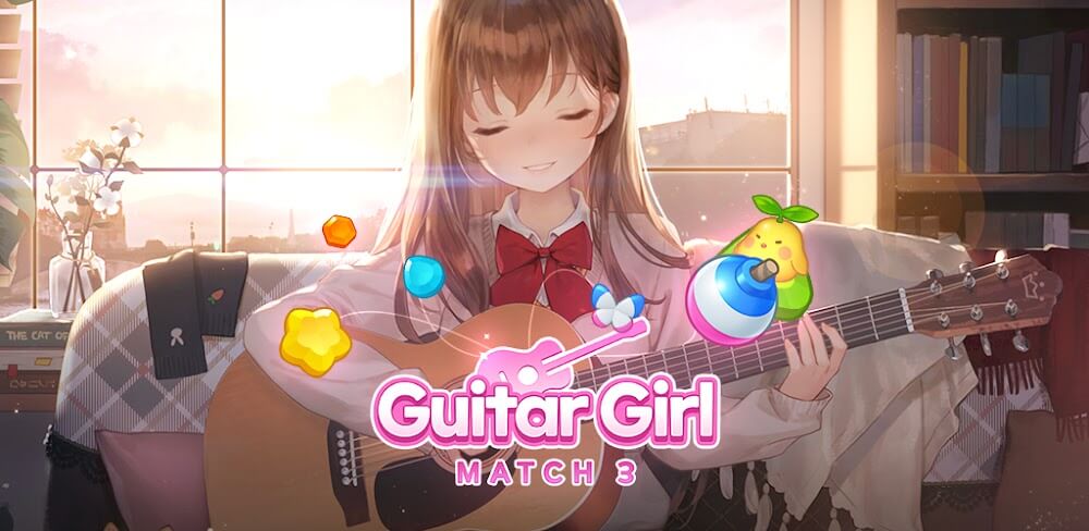 Guitar Girl Match 3 screenshot 1