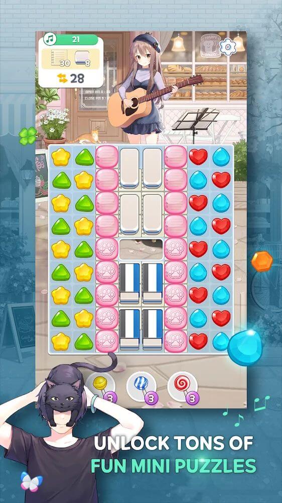 Guitar Girl Match 3 screenshot 5