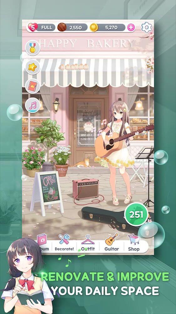 Guitar Girl Match 3 screenshot 4
