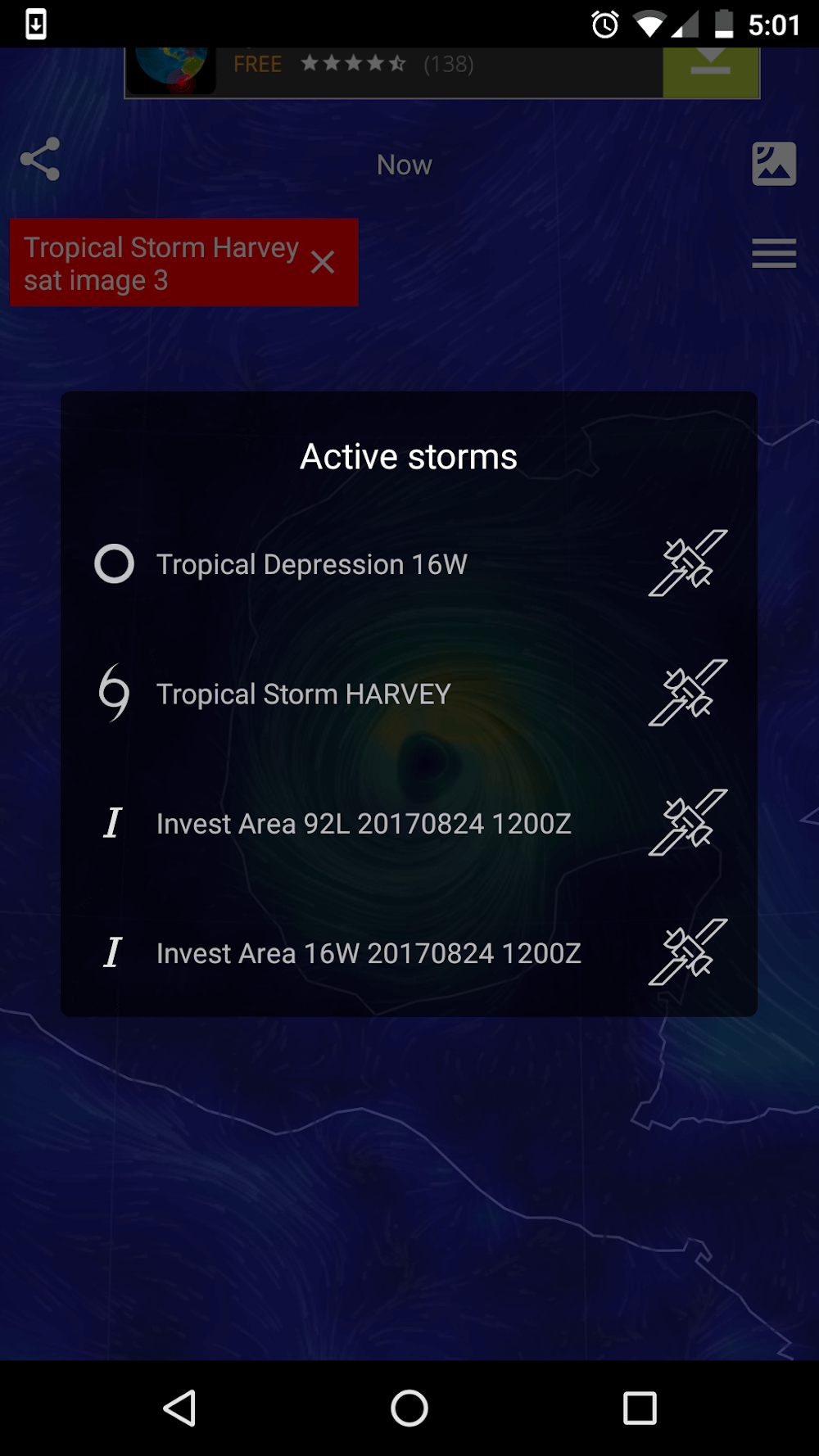 Wind Map Hurricane Tracker screenshot 5