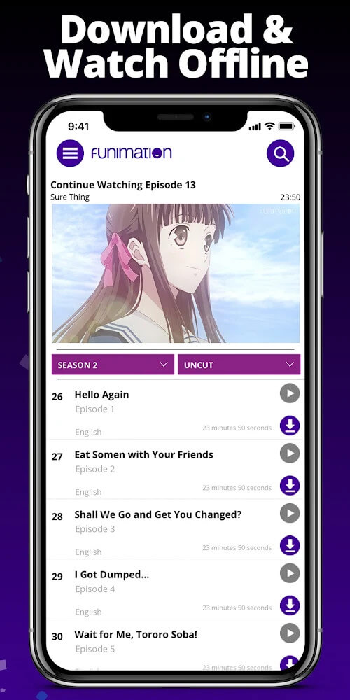 Funimation screenshot 3