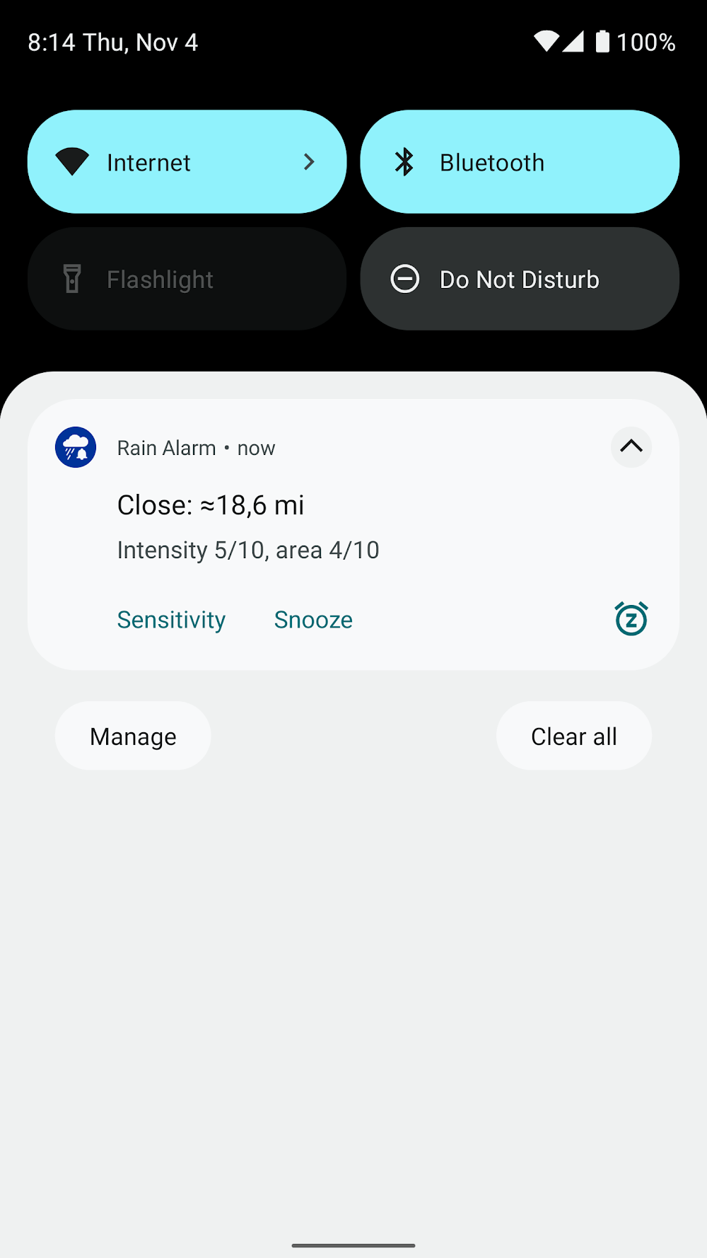 Rain Alarm screenshot 3