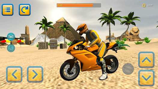 Desert Motorbike Driving 3D screenshot 2