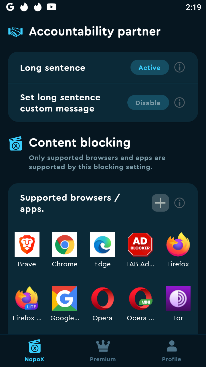 NopoX - Porn blocker screenshot 2