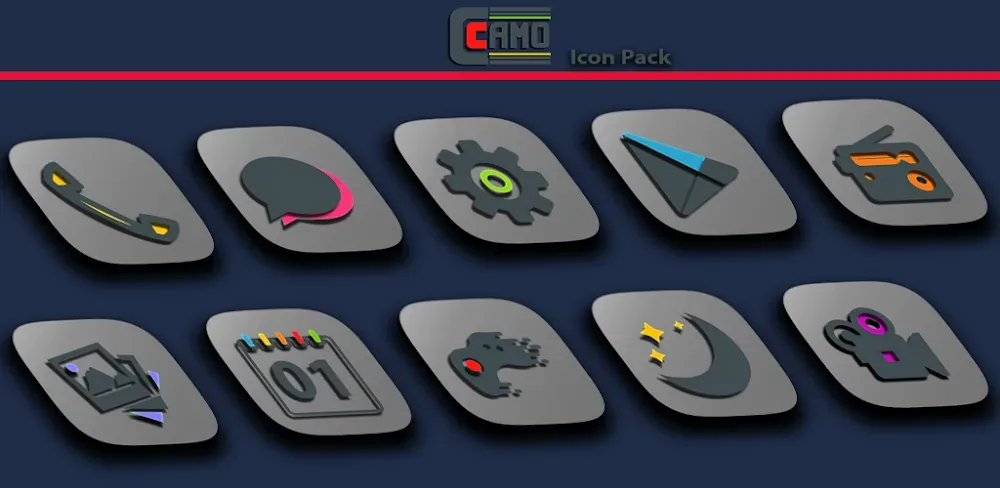 Camo Light Icon Pack screenshot 1