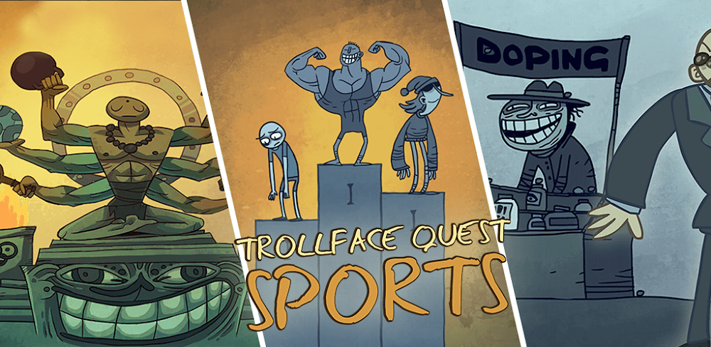 Troll Face Quest: Sports Puzzle screenshot 1