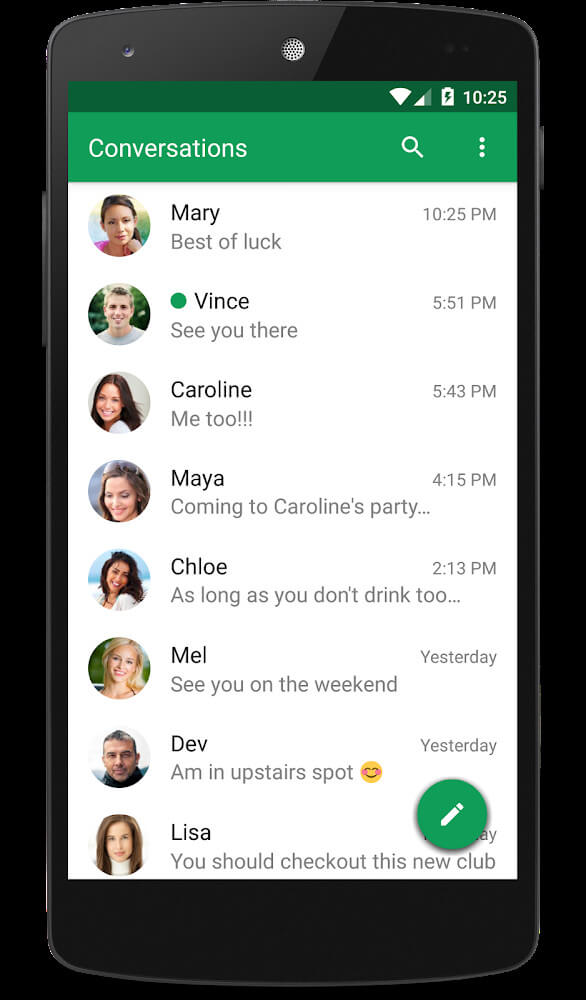 Chomp SMS screenshot 2