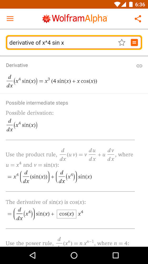 WolframAlpha screenshot 3