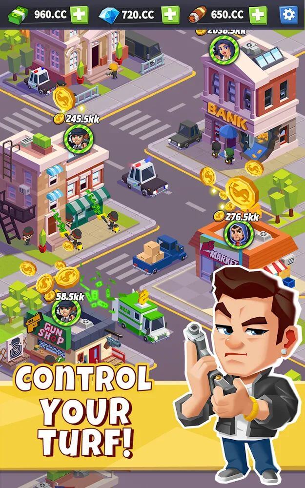 Idle Mafia - Tycoon Manager screenshot 2