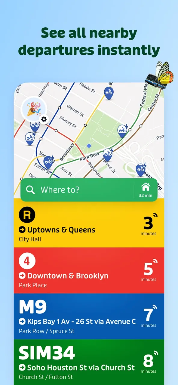 Transit Subway Bus Times screenshot 2