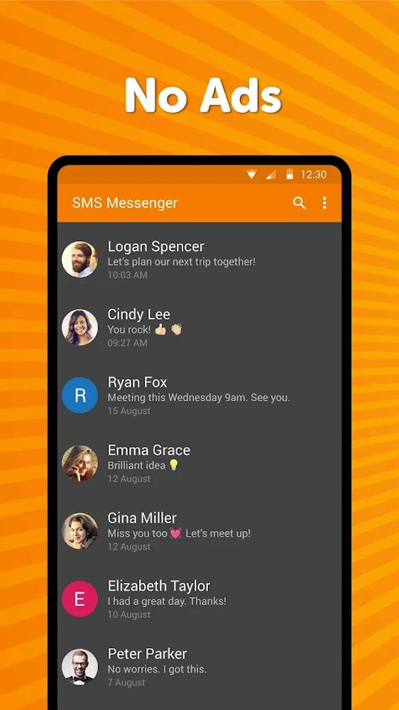 Simple SMS Messenger screenshot 2