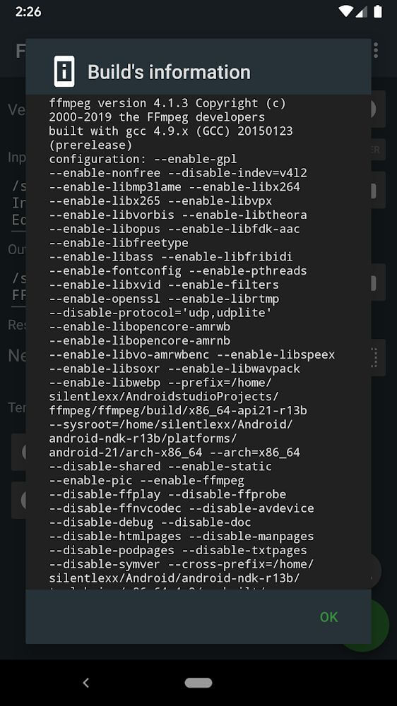 FFmpeg Media Encoder screenshot 6