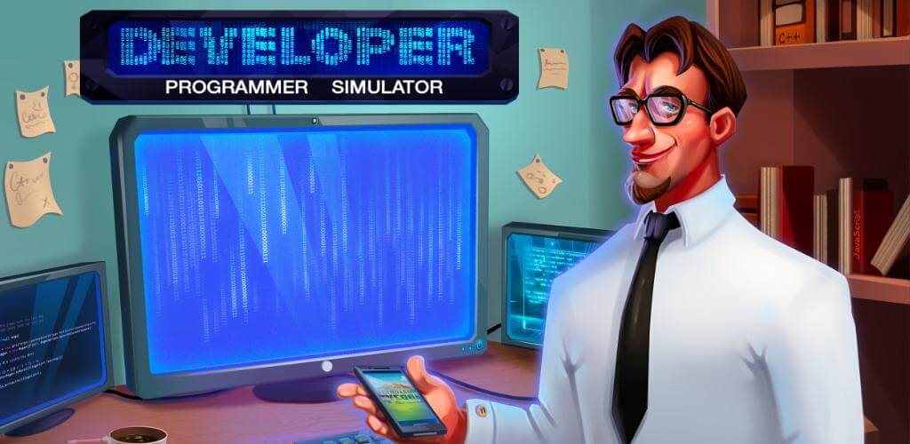 Hacker or Dev Tycoon? Tap Sim screenshot 1