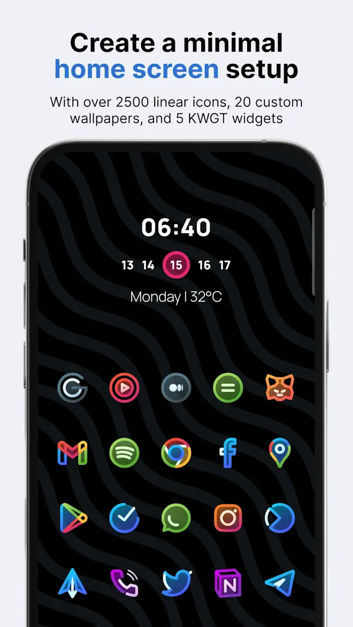 AlineT: Bold Linear Icon Pack screenshot 2