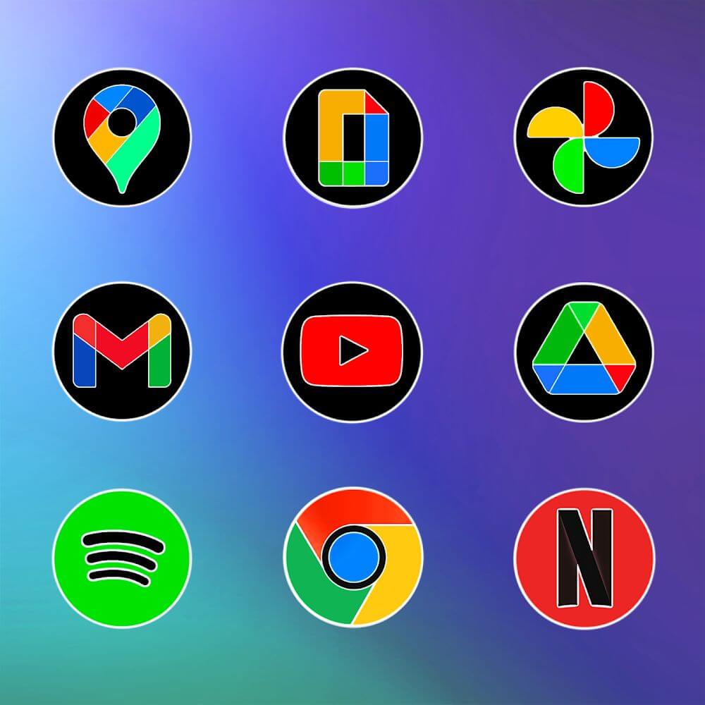 MIUI Circle Fluo - Icon Pack screenshot 4