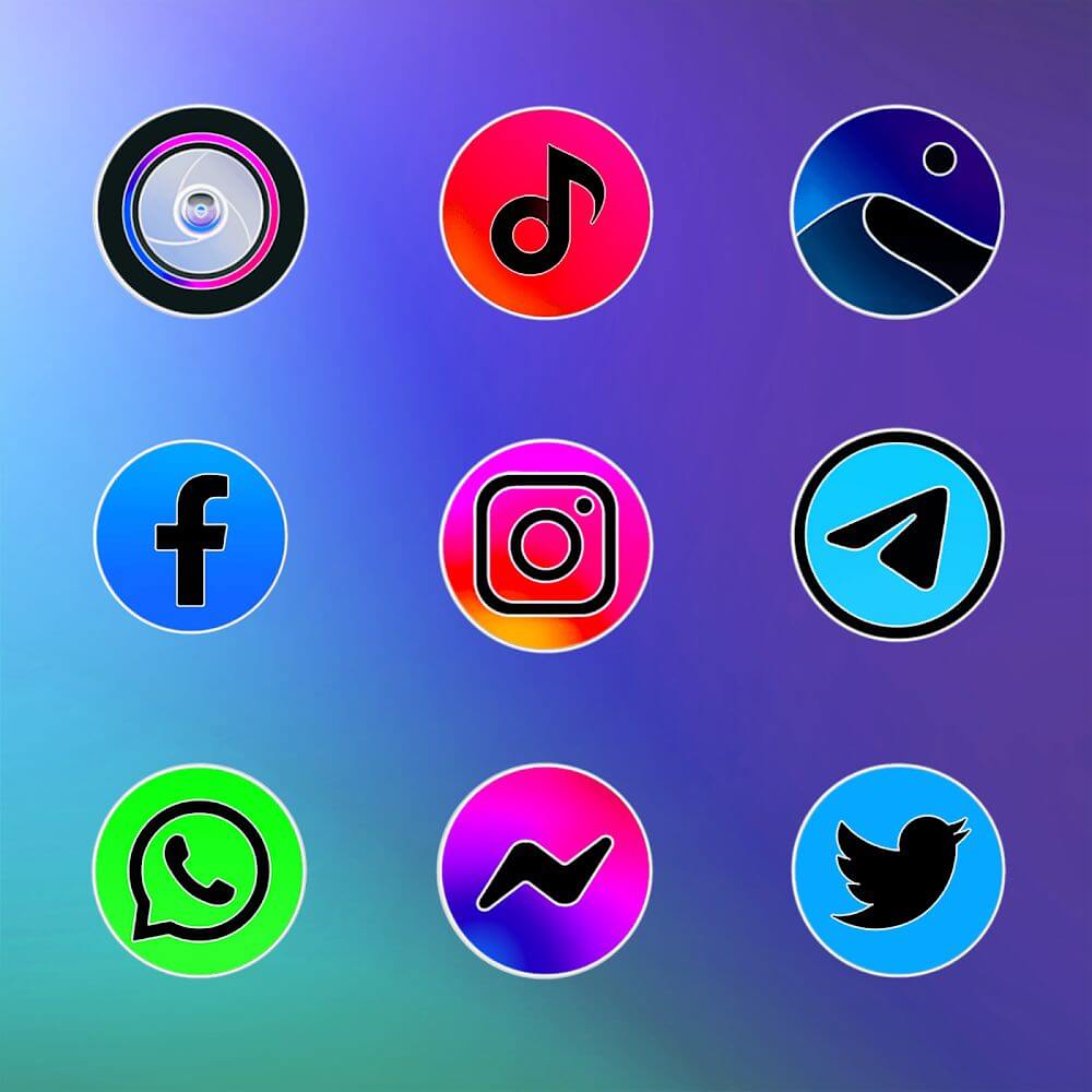 MIUI Circle Fluo - Icon Pack screenshot 3