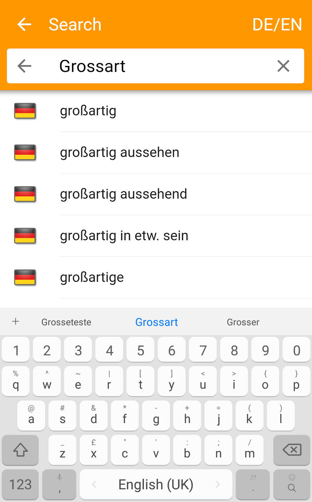 dict.cc+ Dictionary screenshot 3