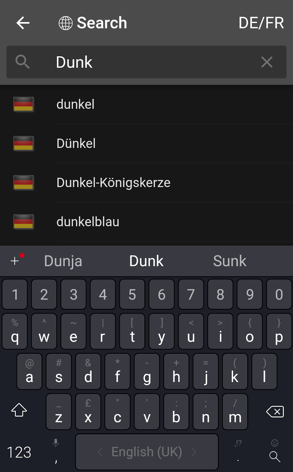 dict.cc+ Dictionary screenshot 4