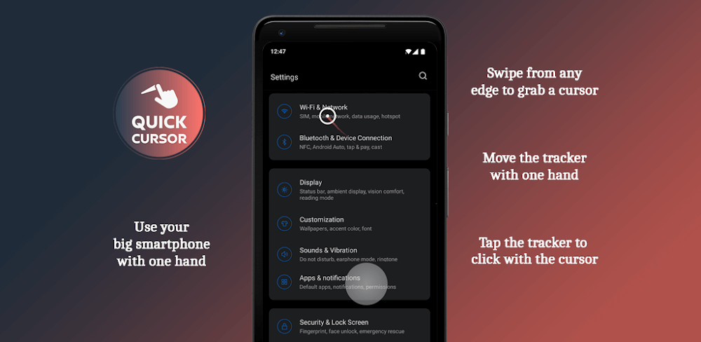 Quick Cursor: One-Handed mode screenshot 1